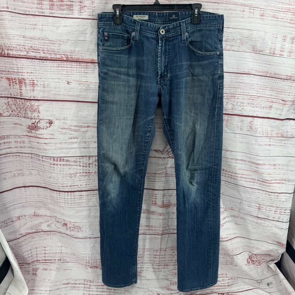 AG Adriano Goldschmied The Protege Jeans Mens 33x34 Straight Leg Medium Wash